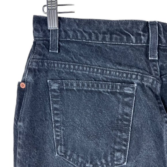 LEVI’S 551 Relaxed Fit Tapered Leg Black Denim Jean Pants Size 12 MED - Picture 8 of 11